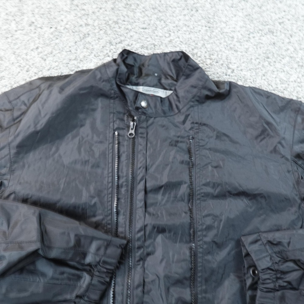 Joe Rocket Jacket Mens S Black Motorcycle Windbreaker Full Zip Coat Riding Liner